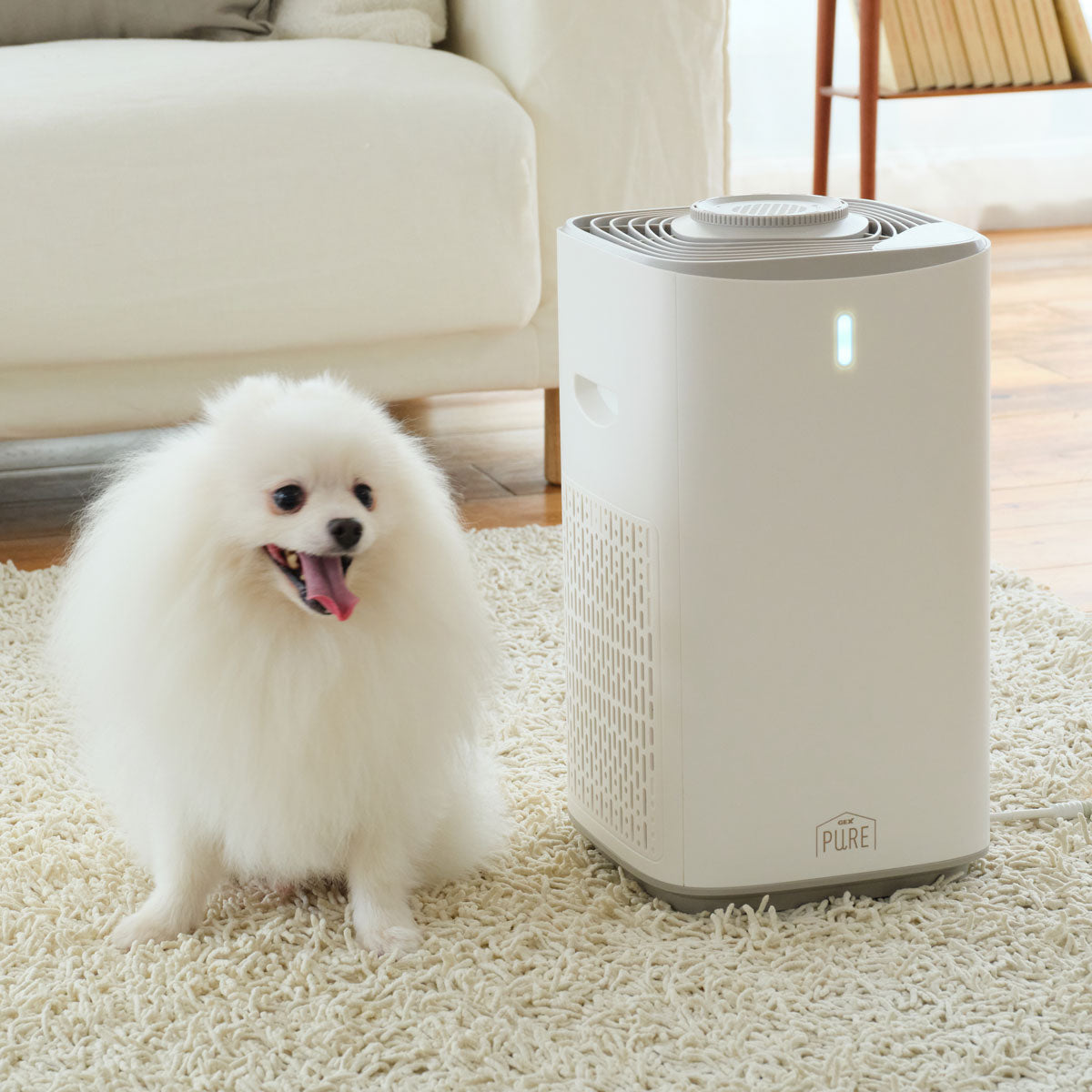PURE PET AIR CLEANER ペット用集毛・消臭機 PPAC01-WH