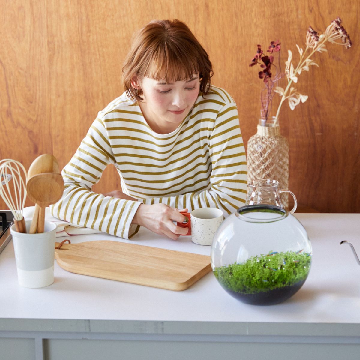 ボトルアクア ガラス容器 球形 約4.5L *