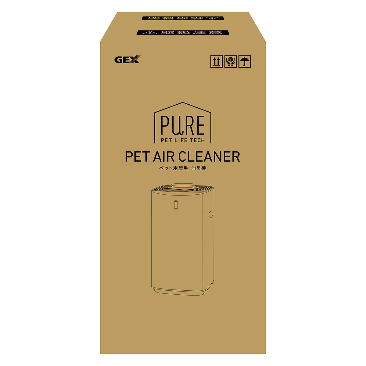 PURE PET AIR CLEANER ペット用集毛・消臭機 PPAC01-WH