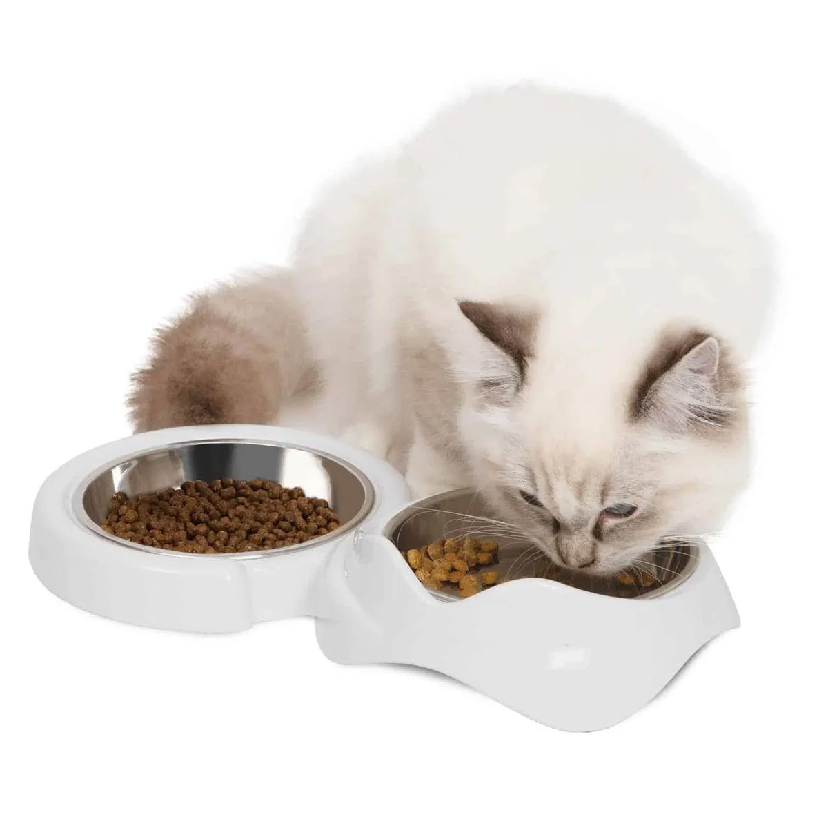 Catit PIXI Double Feeding Dish/CatitフィーディングディッシュW