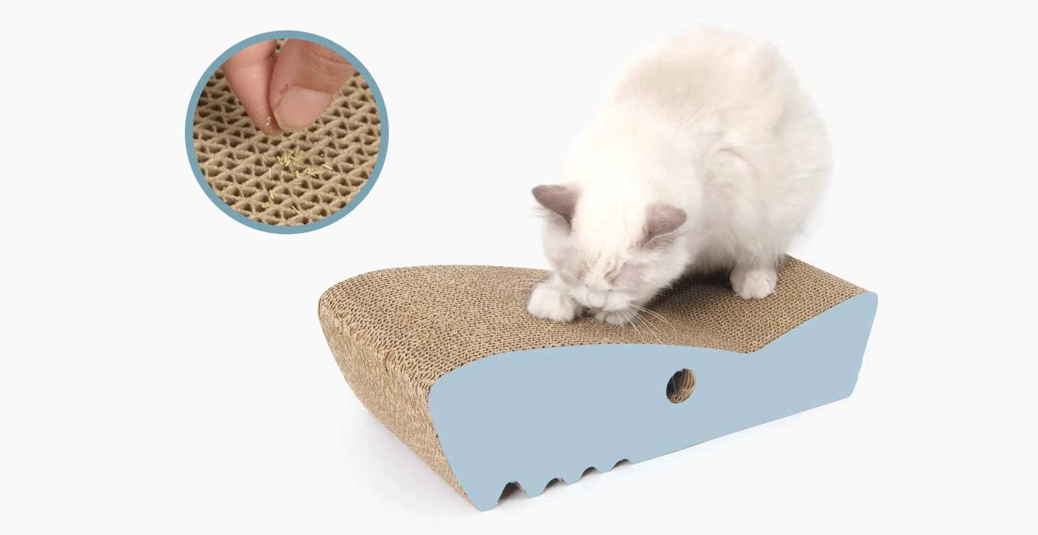 Catit Flat Zoo Scratchers Shark/Catitスクラッチャーフラットサメ