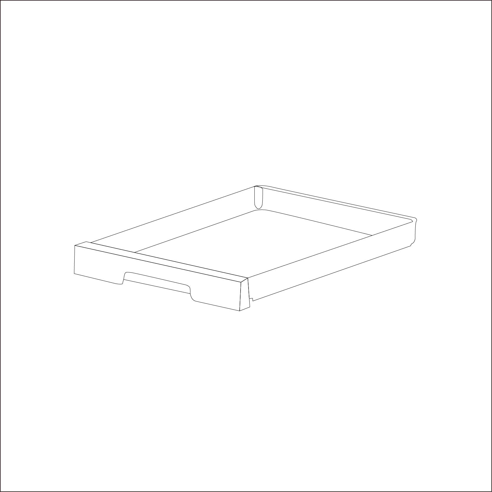 引き出しトレイ【1個】(クリアフロント80)#73168