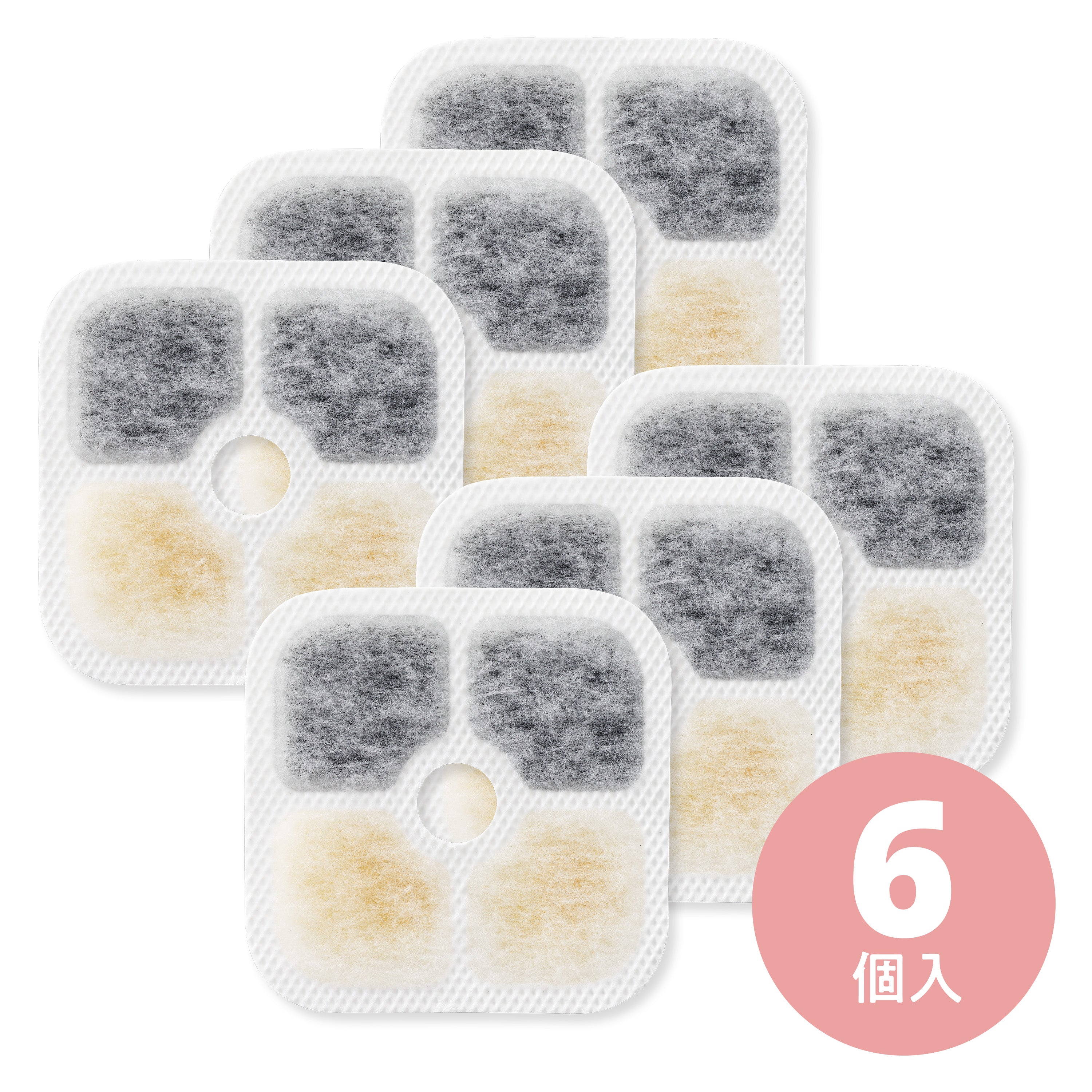 Catit PIXI ファウンテン 交換フィルター 6個入