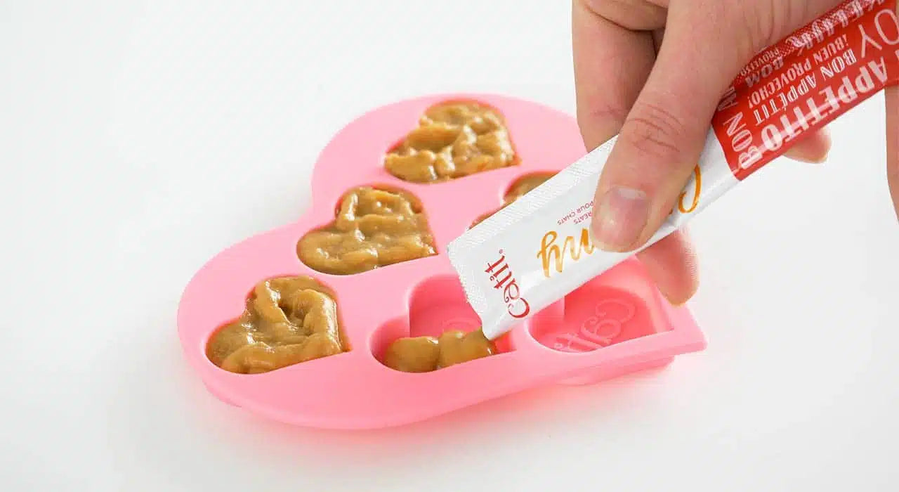 Catit Creamy Heart-shaped Silicone Ice Tray/Catit Creamy ハートシリコンアイストレイ