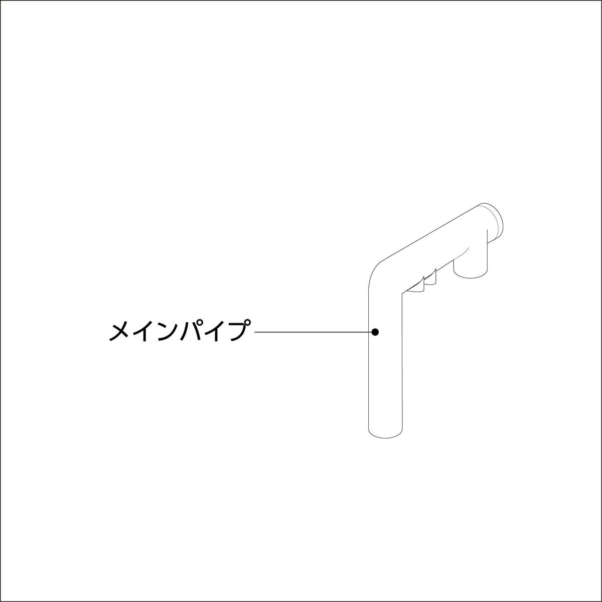 メインパイプM・L用(Ga SLIM FILTER PRO DC-X)#73136｜G-PET Online(ジェックス公式オンラインショップ)