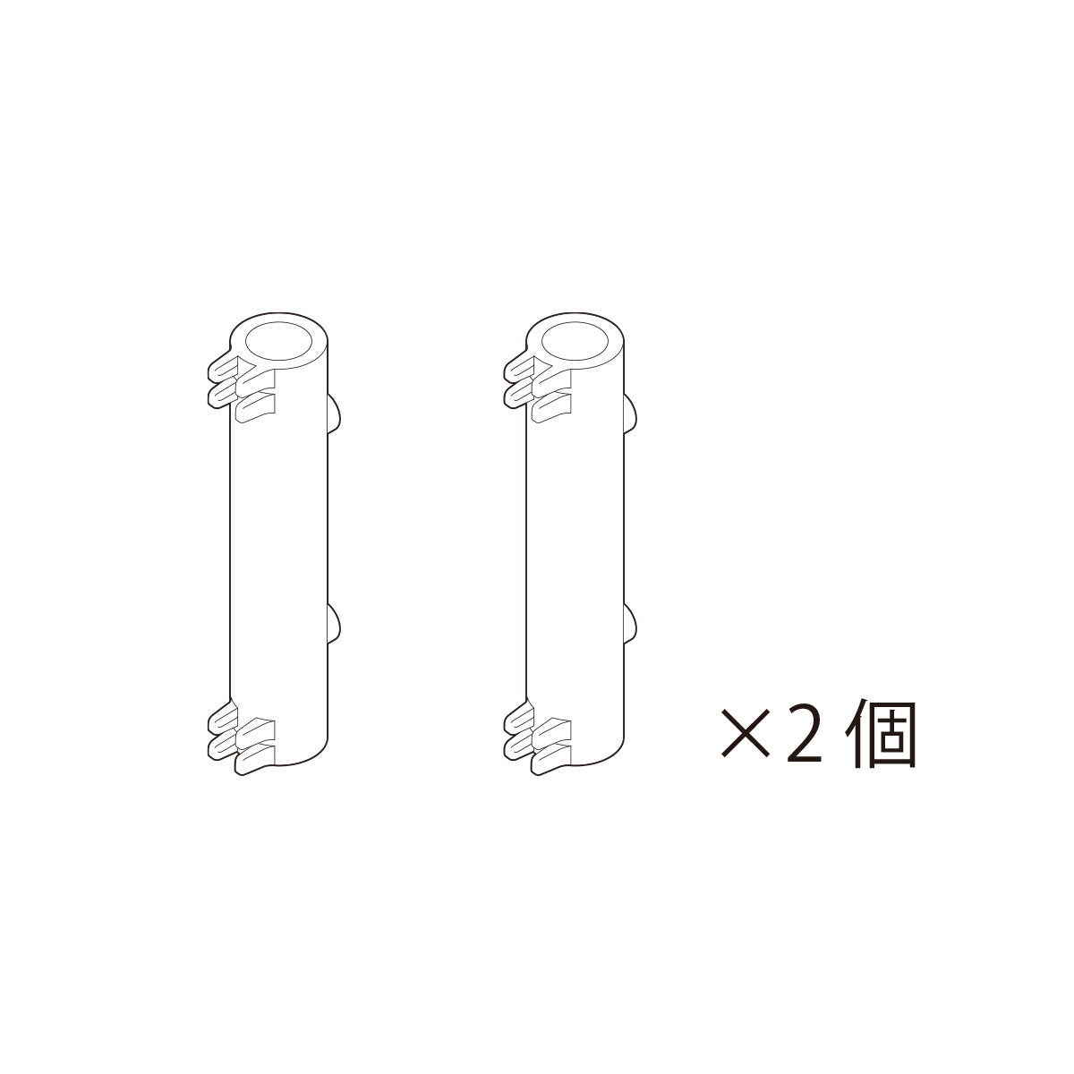 パイプジョイント2個_LED用アームスタンド#73391