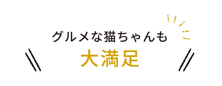 グルメな猫ちゃんも満足